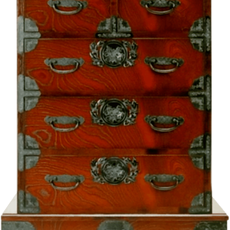 筑後民芸 70-車タンス 「購入前に納期をお問い合わせ下さい」「開梱