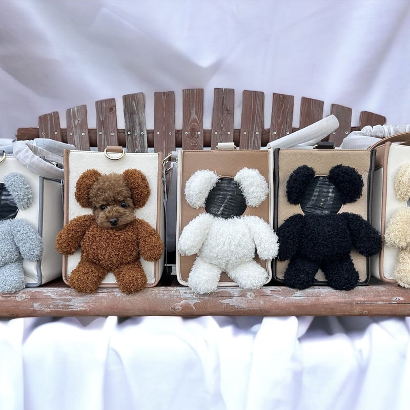 顔出しペットキャリーバッグ(PET CARR BAG) BEAR | Hunny Couture 顔出しペットキャリーバッグ(PET CARR BAG) BEAR | Hunny Couture