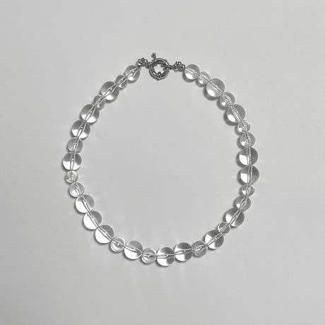 clear ball  necklace