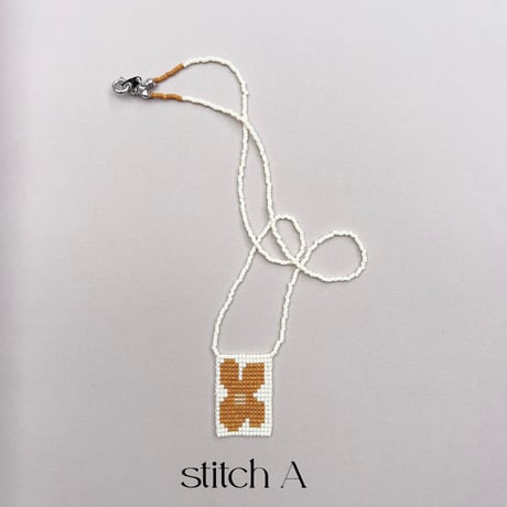 stitch flower necklace