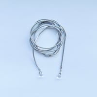 ribbon choker necklace(silver)