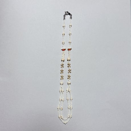 ecru heishi necklace