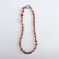 pebble blend necklace(terracotta)
