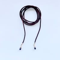 ribbon choker necklace(brown)