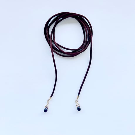 ribbon choker necklace(brown)