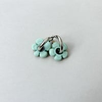 Flower hoop pierce(sea green)