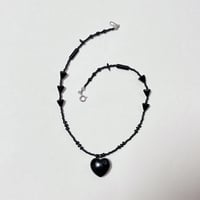 Mood black necklace