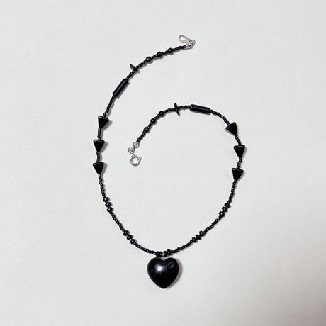Mood black necklace