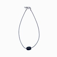 natural stone choker(black×navy)