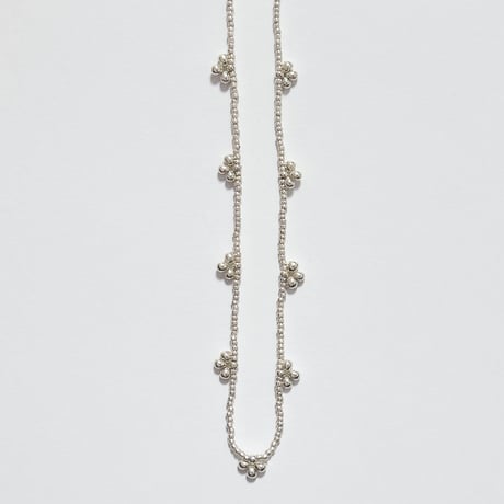 silver long necklace