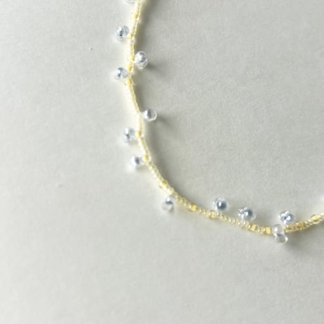 bicolor  beads necklace