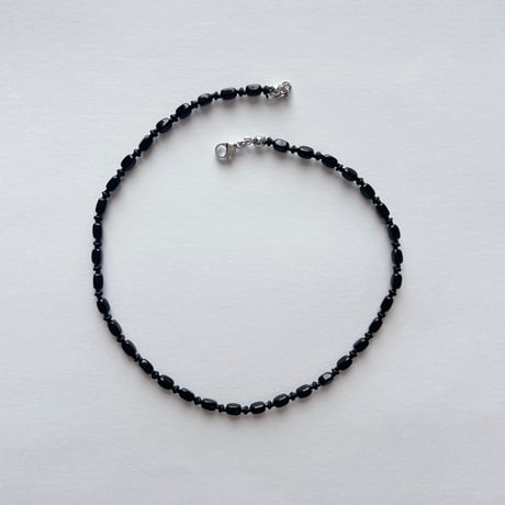 black  beads necklace