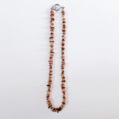 pebble blend necklace(terracotta)