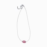 glass beads  necklace(pink× beige)