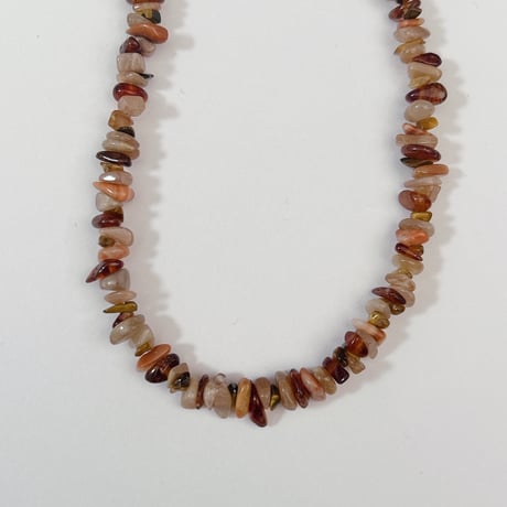 pebble blend necklace(terracotta)