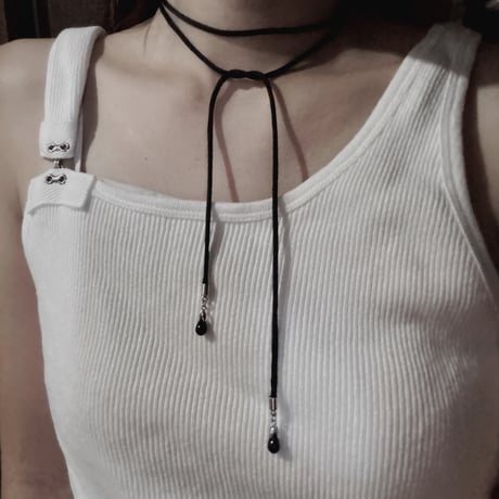 ribbon choker necklace