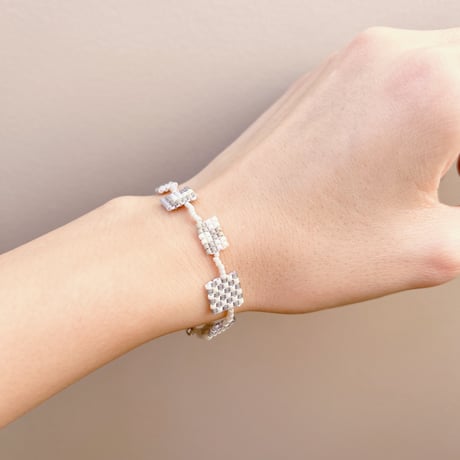 square stitch bracelet