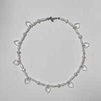 space heart necklace