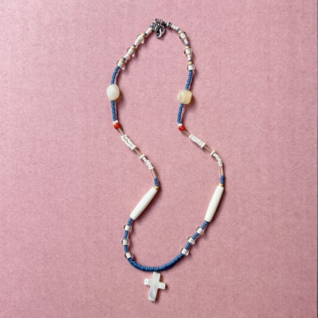 bone mix  beads necklace