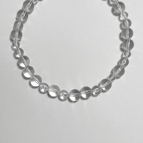 clear ball  necklace