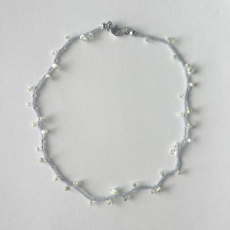 bicolor  beads necklace