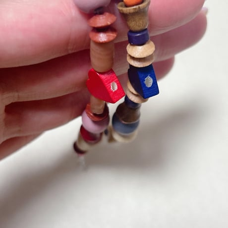 vintage wood bracelet