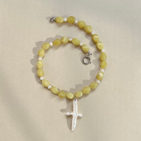 jade cross  necklace