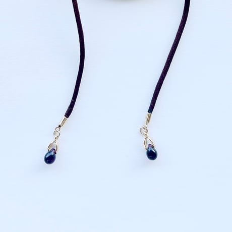 ribbon choker necklace(brown)