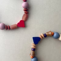 vintage wood bracelet