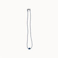 Minimal Gemstone Necklace (blue mist)