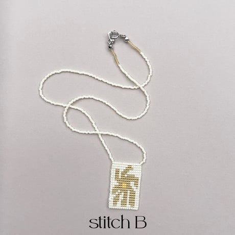 stitch flower necklace