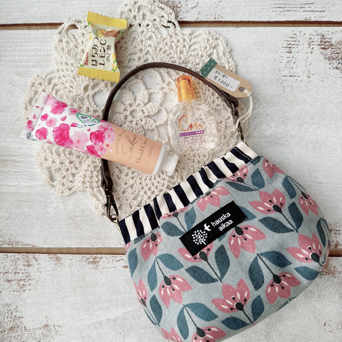 ポーチ　トートバッグ　おにぎり入れ　小物入れ　パクパクポーチ　おやつ入れ パクパクポーチ♪ ポーチ トートバッグ おにぎり入れ 小物入れ