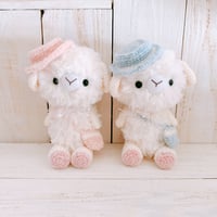 ふわふわひつじちゃんのあみぐるみ