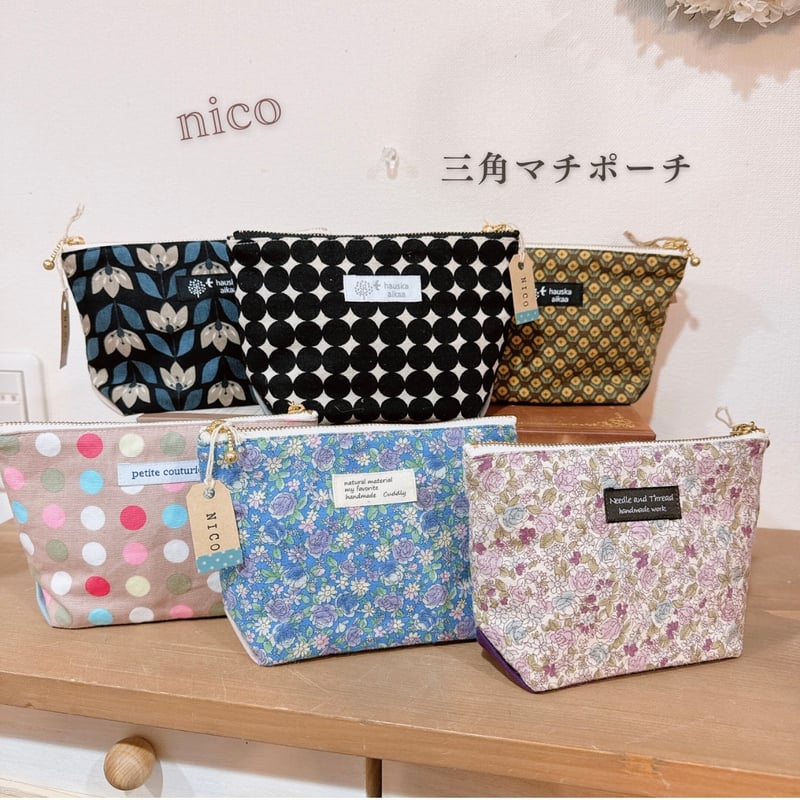 三角マチポーチ nico32-139~144 | chou chou