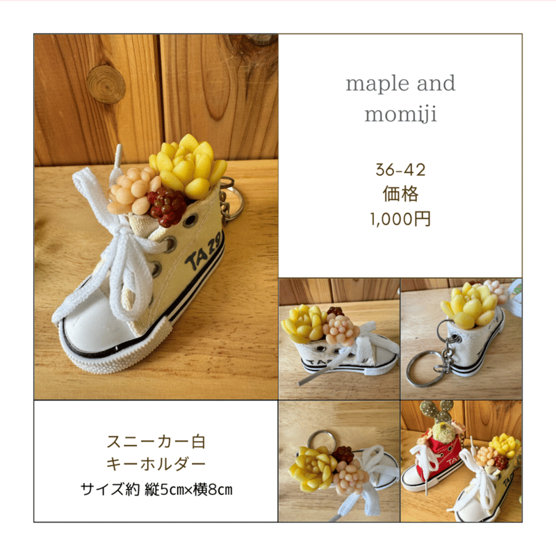 樹脂粘土の多肉植物 Maple&Momiji36-36~39 41.42 | chou chou