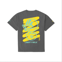 LB×KAZZROCK Paint Tee Gray