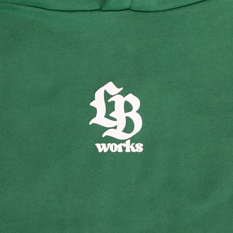 LB Pop Font Hoodie Green