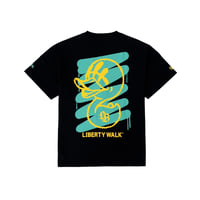 LB×KAZZROCK Paint Tee Black