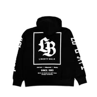 LB Box Logo Hoodie Black