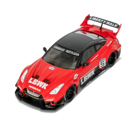 TARMAC WORKS 1/43 LB-Silhouette WORKS GTR Red&Black