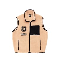 LB Patch Boa Vest Beige