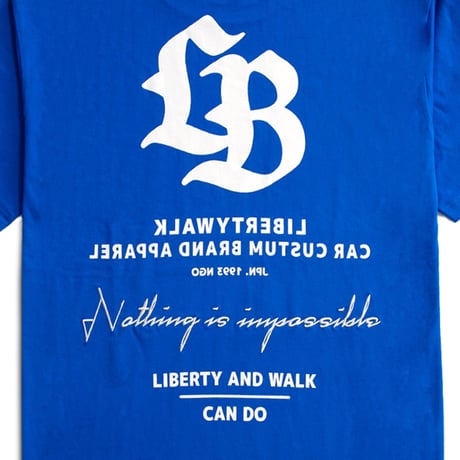 Liberty and Walk Tee Blue