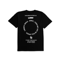 LB Simple Circle Logo Black