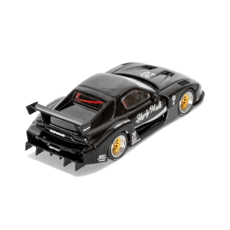 1/64 MAZDA RX-7 LB-Super Silhouette Liberty Walk Black LB Blister Packaging