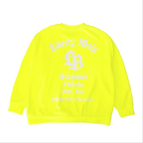 LB Arch Logo Fluorescence Yellow Sweatshirt