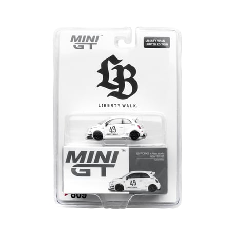 1/64 MINI LB-WORKS x Abas Works ABARTH 595 Gara White