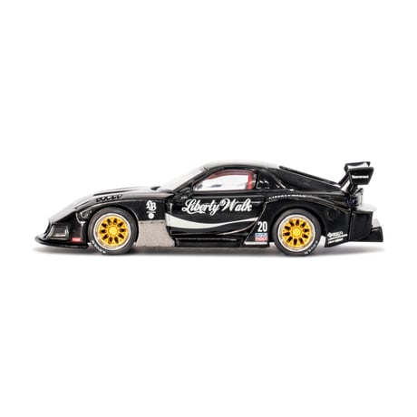 1/64 MAZDA RX-7 LB-Super Silhouette Liberty Walk Black LB Blister Packaging
