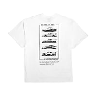 LB Slammed Car Big Tee White