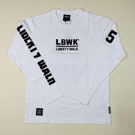 LBWK Checker Flag Long Sleeve Tee White