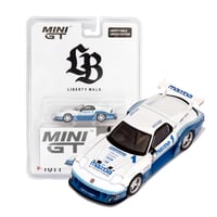 MINI-GT 1/64 Mazda RX-7 LB-Super Silhouette White×Blue